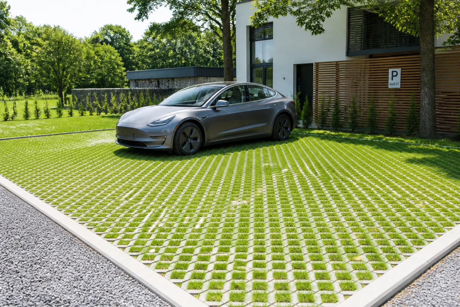 Parking gazon : la solution verte pour vos stationnements